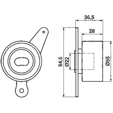 VKM 73200 SKF Натяжной ролик, ремень грм