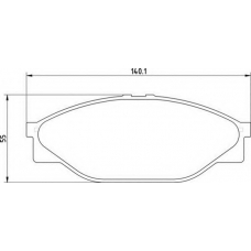 363710203012 MAGNETI MARELLI Комплект тормозных колодок, дисковый тормоз