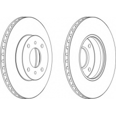 DDF959-1 FERODO Тормозной диск