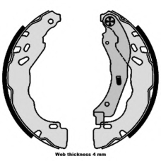 S 61 544 BREMBO Комплект тормозных колодок