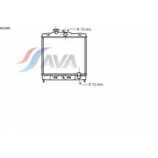 HD2080 AVA Радиатор, охлаждение двигателя