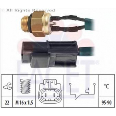 7.5055 FACET Термовыключатель, вентилятор радиатора