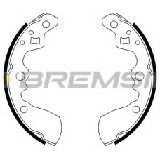GF0911 BREMSI Комплект тормозных колодок