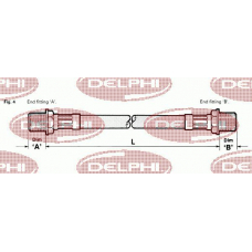 LH3683 DELPHI Тормозной шланг