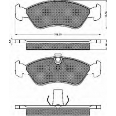 10139 BSF Комплект тормозных колодок, дисковый тормоз