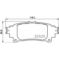 T2396 PAGID Комплект тормозных колодок, дисковый тормоз