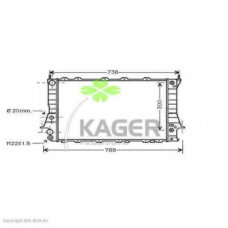 31-0014 KAGER Радиатор, охлаждение двигателя