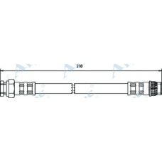 HOS3302 APEC Тормозной шланг