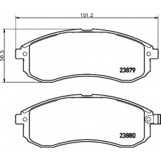 8DB 355 010-281 HELLA PAGID Комплект тормозных колодок, дисковый тормоз