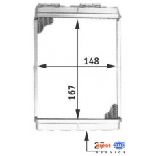 8FH 351 313-081 HELLA Теплообменник, отопление салона