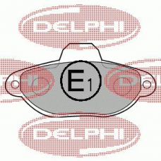 LP851 DELPHI Комплект тормозных колодок, дисковый тормоз