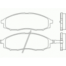 MDB2180 MINTEX Комплект тормозных колодок, дисковый тормоз