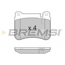 BP3265 BREMSI Комплект тормозных колодок, дисковый тормоз