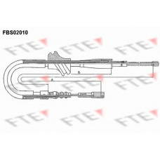 FBS02010 FTE Трос, стояночная тормозная система