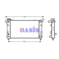 520660N AKS DASIS Радиатор, охлаждение двигателя