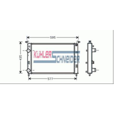 1700771 KUHLER SCHNEIDER Радиатор, охлаждение двигател