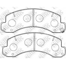 PN1441 NiBK Комплект тормозных колодок, дисковый тормоз