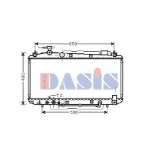 210098N AKS DASIS Радиатор, охлаждение двигателя
