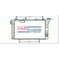 1608401 KUHLER SCHNEIDER Радиатор, охлаждение двигател