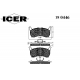 180446 ICER Комплект тормозных колодок, дисковый тормоз