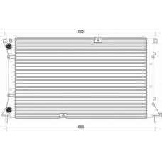 350213113600 MAGNETI MARELLI Радиатор, охлаждение двигателя
