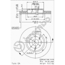 09.9630.10 BREMBO Тормозной диск