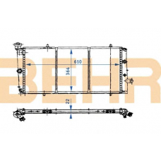 2110413 BEHR Radiator