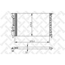 10-25039-SX STELLOX Радиатор, охлаждение двигателя