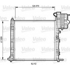 734878 VALEO Радиатор, охлаждение двигателя