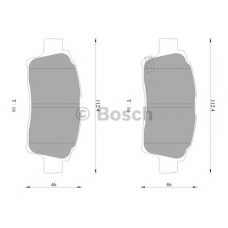 0 986 AB2 659 BOSCH Комплект тормозных колодок, дисковый тормоз