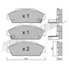 394.0 TRUSTING Комплект тормозных колодок, дисковый тормоз