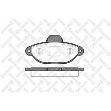 425 020-SX STELLOX Комплект тормозных колодок, дисковый тормоз