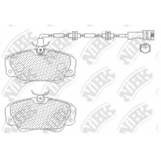 PN0022W NiBK Комплект тормозных колодок, дисковый тормоз