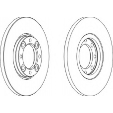 DDF105-1 FERODO Тормозной диск
