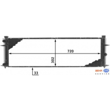 8MK 376 707-301 HELLA Радиатор, охлаждение двигателя