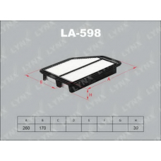 LA-598 LYNX La-598 фильтр воздушный lynx
