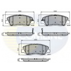 CBP31676 COMLINE Комплект тормозных колодок, дисковый тормоз