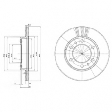 BG2591 DELPHI Тормозной диск