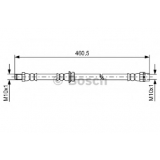 1 987 481 598 BOSCH Тормозной шланг