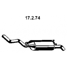 17.2.74 EBERSPACHER Глушитель выхлопных газов конечный