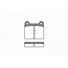 0017.20 REMSA Комплект тормозных колодок, дисковый тормоз