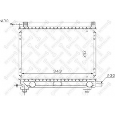 10-25057-SX STELLOX Радиатор, охлаждение двигателя