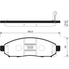FBP1460 FI.BA Комплект тормозных колодок, дисковый тормоз