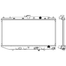 3211-1030 SAKURA  Automotive Радиатор, охлаждение двигателя