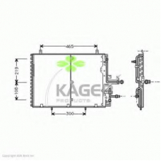 94-6393 KAGER Конденсатор, кондиционер