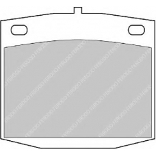 FDB180 FERODO Комплект тормозных колодок, дисковый тормоз