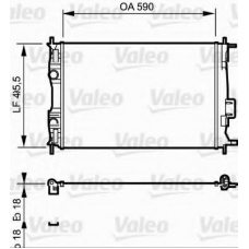 735119 VALEO Радиатор, охлаждение двигателя