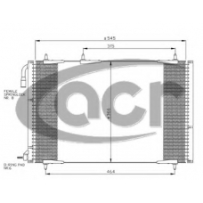 300097 ACR Конденсатор, кондиционер