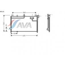MZ5125 AVA Конденсатор, кондиционер