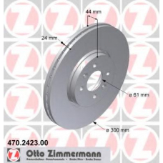 470.2423.00 ZIMMERMANN Тормозной диск